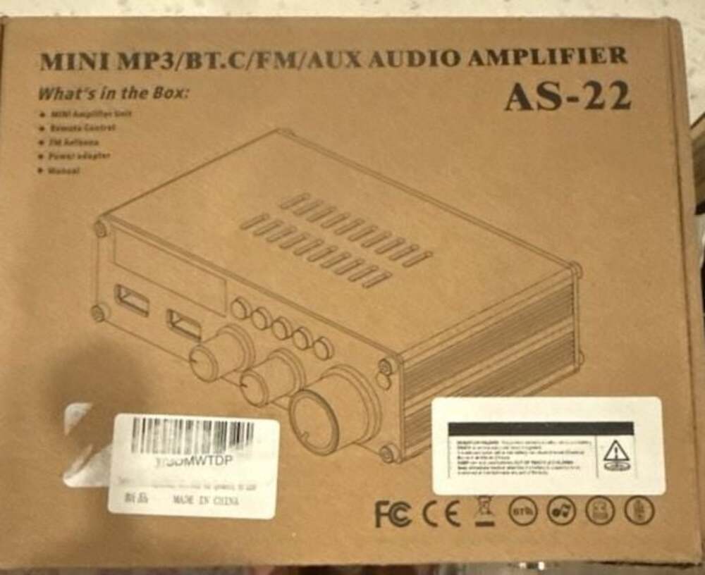 Facmogu AS-22 HiFi Stereo Digital Audio Amplifier 2-CH RMS 45Wx2 for sale online